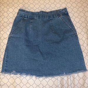 forever 21 denim skirt